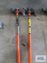 Two Klein Tools 1/2 inch pipe benders