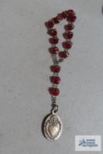 Rosary with wooden case