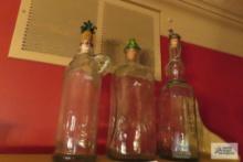 lot of antique decanters