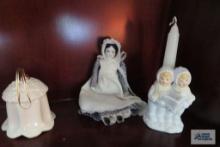 Figurine candle holder, miniature doll, etc