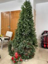 Christmas tree and wreaths