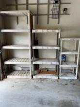 Plastic storage shelves-3