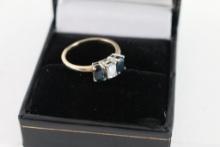 Stunning Ladies Diamond & Sapphire Ring Set