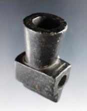 Nicely made and well styled 2 5/16" tall x 1 3/8" wide Mic Mac Pipe - Monroe Co., Michigan.