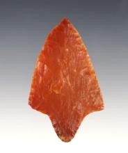 Thin and well flaked 2 15/16" Stemmed Point made from beautiful semi-translucent material. FL.