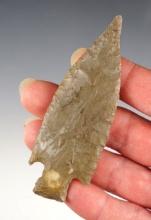 3 7/16" Buck Creek - Ft. Payne Chert. Found by Bill Carter in 1996 in Pulaski Co., KY. 2 COAs.