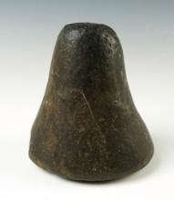 3 1/2" heavily patinated Bell Pestle found in Butler Co., Ohio. From the collection of Jeff Jones.