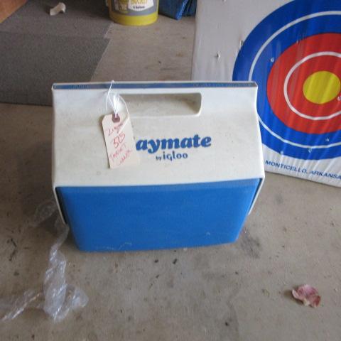 Playmate Cooler and Drew Foam Archery Target