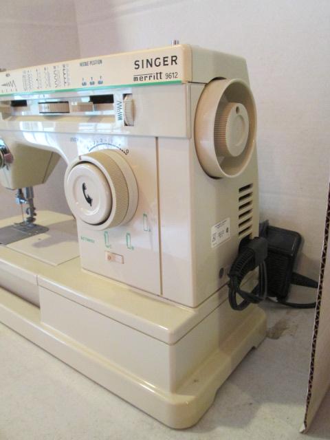 Singer Merritt  9612 Portable Sewing Machine and Singer Deluxe Monogrammer Kit