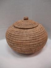 Three Hand Woven Tribal Coil Baskets