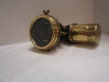 Antique Brass Hawthorn Bicycle Headlamp