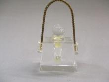 Art Deco Perfume Bottle w/Glass Wand