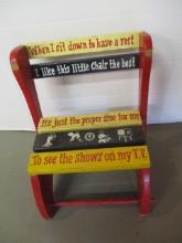 Vintage Childes Folding Step Stool/Chair