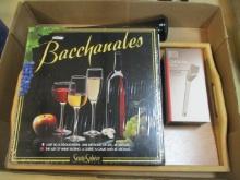 Wine Lot - Bacchanales Wine Tasting Game, Brookstone Wine Aerator,