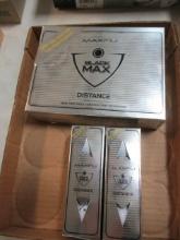New Old Stock MaxFli Black Max Distance 18 Golf Balls Packages