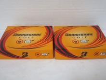 2 New Old Stock Bridgestone Golf e6+ 12 Golf Balls Packages