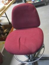 Dauphin Adjustable Padded Desk Chair on Wheels