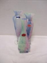 Murano Glass (Lot of 3) Vases