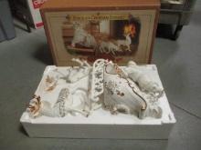 Porcelain Christmas Ensemble in Box