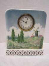 German Porcelain Mantle Clock