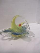 Murano Glass Swan Basket