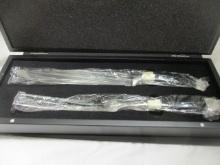 New Old Stock Sarge Knives 2-Piece Carving Set in Wood Box - #SK-163