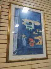 Framed and Matted "Window at Tangier" Print by Henri Matisse