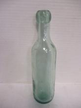 Vintage Green Glass Hand Blown Ship Bottle