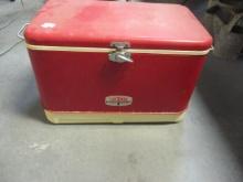 Old Thermos Deluxe Model Metal Ice Chest