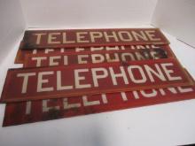 Five Double Glass Pane "Telephone" Phone Booth Inserts