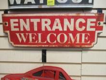 Nostalgic "Entrance Welcome" 3D Sign