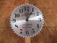 Sears, Roebuck and Co. Circular Saw Blade Quartz Shop Clock