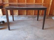 Dark Stained Wood Table