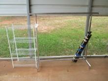 4 Tier Wire Shelf Unit and Two Hanging Rod Racks