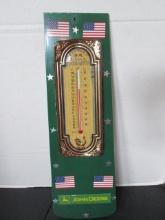 Custom Made John Deere Decal and Avon "Farmers' Almanac" Thermometer