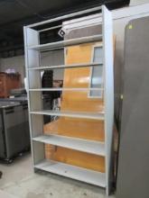 Grey Metal Industrial Shelf Unit Bookcase