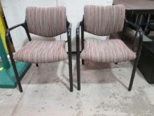 Pair of Herman Miller Stacking Lobby/Guest Armchairs
