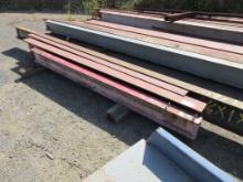 Lot Of (4) Various Size Steel I-Beams
