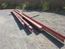 Lot Of Various Size Steel I-Beams