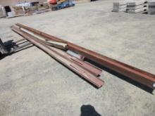 Lot Of Various Size Steel I-Beams