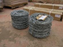 (2) Rolls Of Steel Barbed Wire