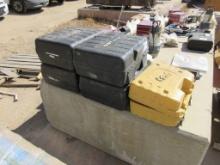Lot Of (3) Various Survey/Level Lasers W/Cases