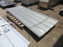 New Unused 35"x8' Clear Polycarbonate Roof Panels,