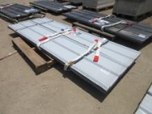 New Unused 8' x 3' White Metal Roof Panels,