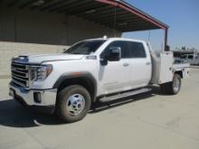 2023 GMC 3500HD Crew-Cab Flatbed Truck,