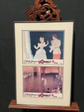 Framed Pair of Walt Disney Cinderella Lobby Cards, pair of Ball Dancing Scenes