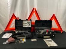 Porter Cable Compact Belt Sander Model 371 & Oscillating MultiTool PCE605 Trio of Signal Triangles