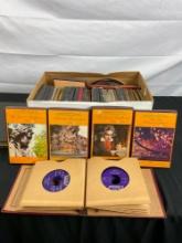 Collection of 50+ Vintage Records & Tape Sets - See pics