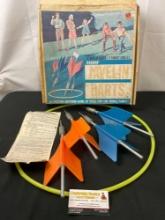 Vintage 1968 Hasbro Kids Toy, Outdoor Game of Skill, missing one ring
