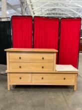 Drexel Studio Oak Shaker Style Chest of Drawers w/ 4 Drawers & Handsome Details. See pics.